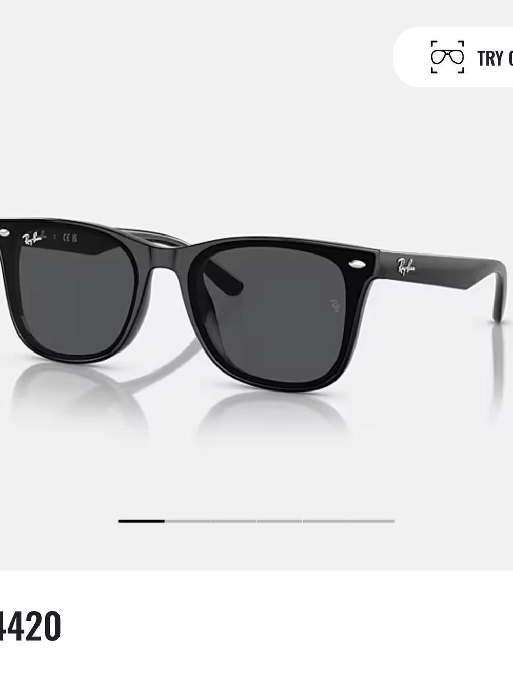 Ray-Ban Black Wayfarer Style Sunglasses